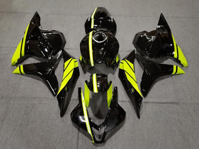 Comprare Carene Moto Honda CBR600RR 2009-2012 - Nero Lucido Alta Visibilità Giallo Banda
