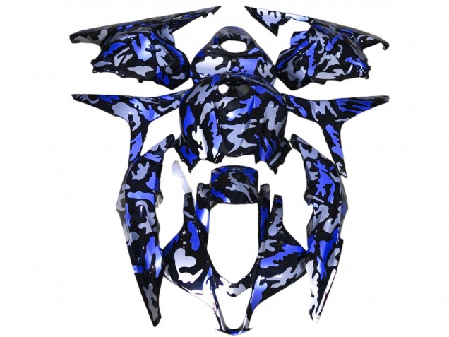 Comprare Carene Moto Honda CBR600RR 2009-2012 - Blu Bianco Camouflage