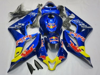 Comprare Carene Moto Honda CBR600RR 2007-2008 - Blu Giallo Red Bull