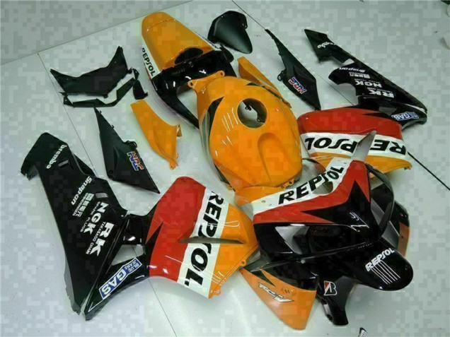 Comprare Carena Moto Honda CBR600RR 2005-2006 - Arancia Bianco Rosso Nero Repsol