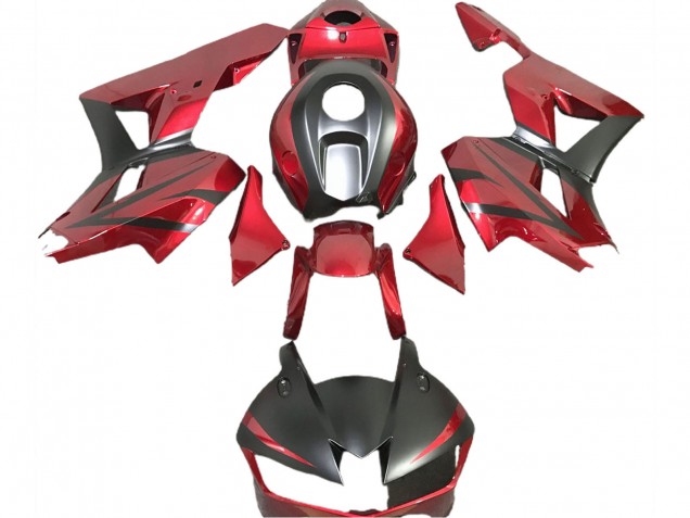 Comprare Carene Moto Honda CBR600RR 2013-2023 - Rosso Profondo Nero Opaco
