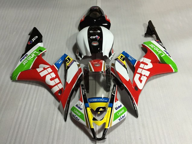 Comprare Carene Moto Honda CBR600RR 2007-2008 - Bianco Rosso Verde Giallo Nero Lucido Givi 6