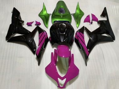 Comprare Carene Moto Honda CBR600RR 2007-2008 - Verde Rosa Nero Lucido