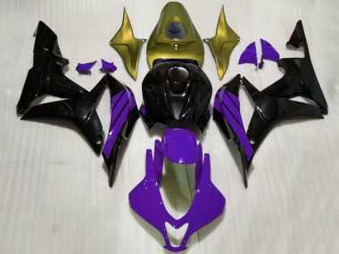 Comprare Carene Moto Honda CBR600RR 2007-2008 - Oro Viola Nero Lucido