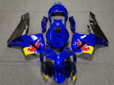 Comprare Carene Moto Honda CBR600RR 2003-2004 - Blu Giallo Nero Lucido Red Bull