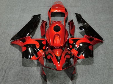 Comprare Carena Moto Honda CBR600RR 2003-2004 - Rosso Nero Lucido
