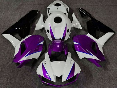 Comprare Carene Moto Honda CBR600RR 2013-2023 - Bianco Viola Blu Nero Lucido