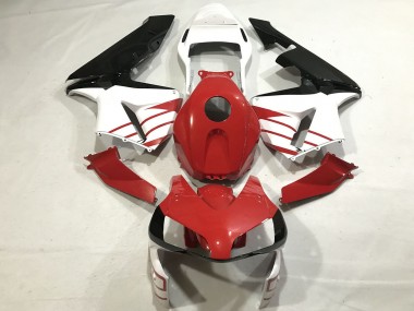 Comprare Carene Moto Honda CBR600RR 2003-2004 - Bianco Rosso Nero Lucido