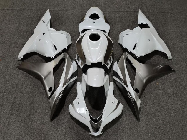 Comprare Carene Moto Honda CBR600RR 2009-2012 - Bianco Argento Nero Lucido
