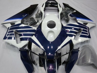 Comprare Carene Moto Honda CBR600RR 2003-2004 - Bianco Blu Fade