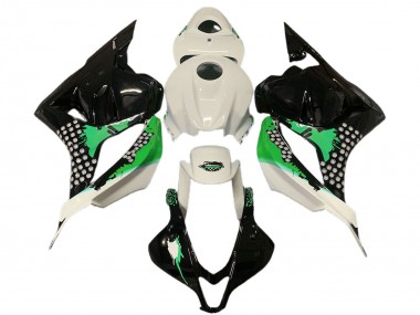 Comprare Carene Moto Honda CBR600RR 2009-2012 - Bianco Verde Nero Lucido Splatter