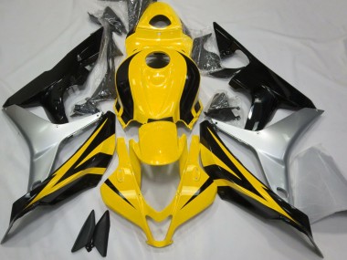 Comprare Carene Moto Honda CBR600RR 2007-2008 - Argento Giallo Nero Lucido