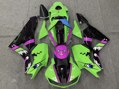 Comprare Carene Moto Honda CBR600RR 2013-2023 - Verde Blu Viola Nero Lucido Squalo