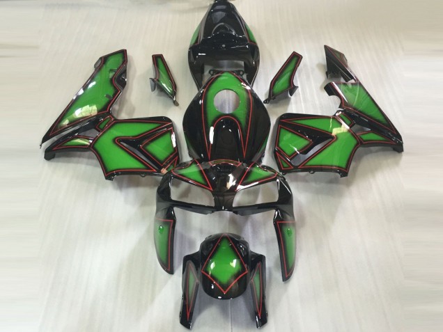 Comprare Carene Moto Honda CBR600RR 2005-2006 - Verde Nero Rosso OutLinea