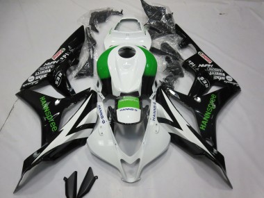 Comprare Carene Moto Honda CBR600RR 2007-2008 - Bianco Verde Nero Lucido Hannspree