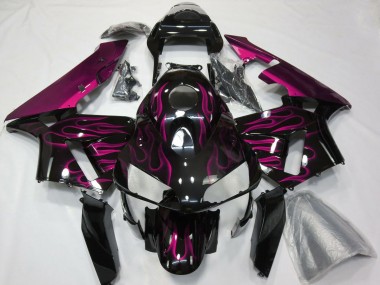 Comprare Carena Moto Honda CBR600RR 2003-2004 - Nero Lucido Viola Fiamma