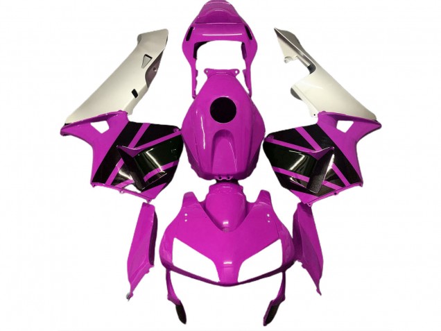 Comprare Carene Moto Honda CBR600RR 2003-2004 - Argento Rosa Nero Lucido