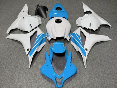 Comprare Carene Moto Honda CBR600RR 2009-2012 - Bianco Azzurro Chiaro Banda