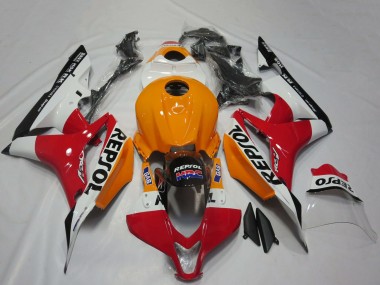 Comprare Carene Moto Honda CBR600RR 2007-2008 - Arancia Bianco Rosso Nero Lucido Repsol