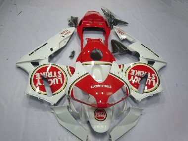 Comprare Carene Moto Honda CBR600RR 2003-2004 - Bianco Rosso Lucky Strike