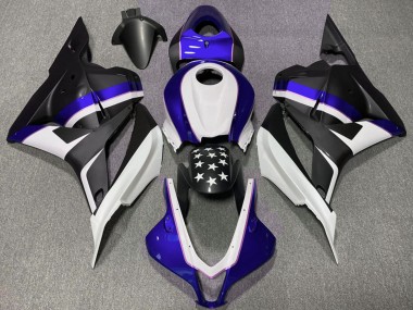 Comprare Carene Moto Honda CBR600RR 2009-2012 - Blu Scuro Nero Opaco Stella