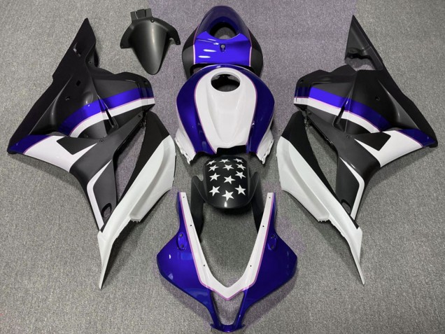 Comprare Carene Moto Honda CBR600RR 2009-2012 - Blu Scuro Nero Opaco Stella