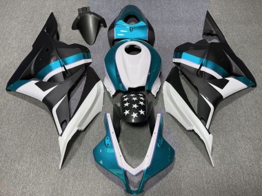 Comprare Carene Moto Honda CBR600RR 2009-2012 - Bianco Blu Nero Opaco Stella