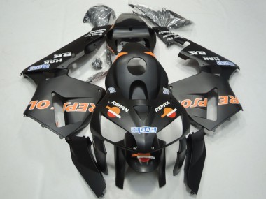 Comprare Carene Moto Honda CBR600RR 2003-2004 - Nero Opaco Arancia Repsol