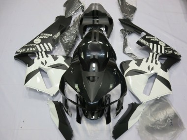 Comprare Carene Moto Honda CBR600RR 2005-2006 - Bianco Nero Opaco Puisher Logo