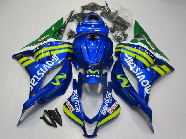Comprare Carene Moto Honda CBR600RR 2009-2012 - Blu Verde MoviStar