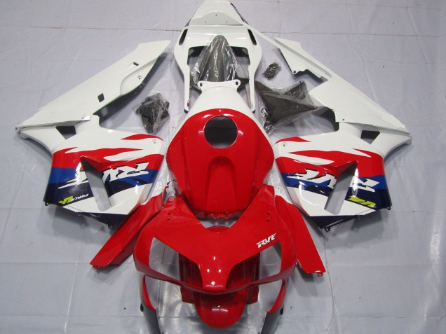 Comprare Carene Moto Honda CBR600RR 2003-2004 - Bianco Rosso Blu RVF Stile