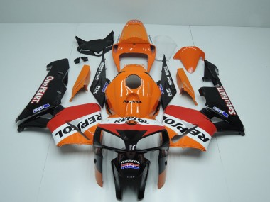 Comprare Carene Moto Honda CBR600RR 2005-2006 - Arancia Rosso Bianco Nero One Heart Repsol