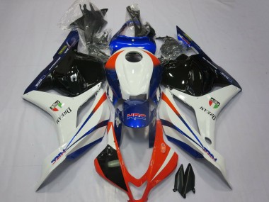 Comprare Carene Moto Honda CBR600RR 2009-2012 - Bianco Blu Rosso Nero Lucido
