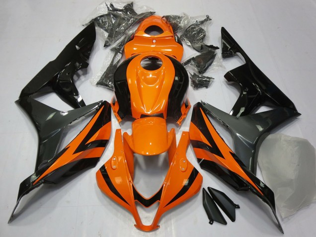 Comprare Carene Moto Honda CBR600RR 2007-2008 - Arancia Grigio Nero Lucido