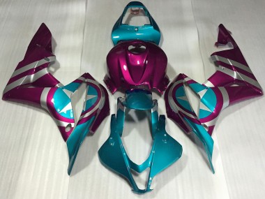 Comprare Carene Moto Honda CBR600RR 2007-2008 - Rosa Blu Captain America
