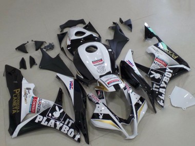 Comprare Carene Moto Honda CBR600RR 2007-2008 - Bianco Oro Nero Lucido PlayBoy