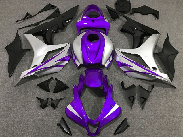 Comprare Carene Moto Honda CBR600RR 2007-2008 - Argento Viola Nero Lucido OEM Stile