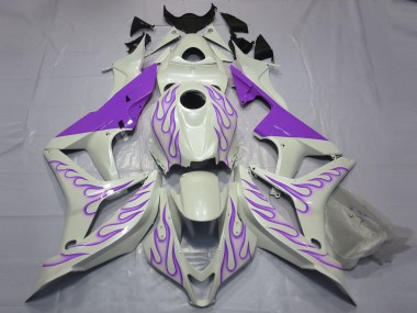Comprare Carene Moto Honda CBR600RR 2007-2008 - Bianco Viola Fiamma