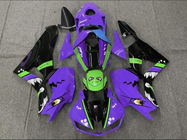 Comprare Carene Moto Honda CBR600RR 2013-2023 - Viola Verde Blu Nero Lucido Squalo