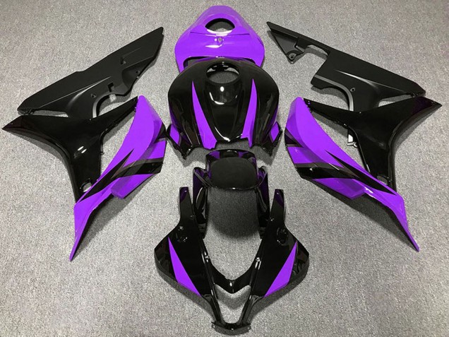 Comprare Carene Moto Honda CBR600RR 2007-2008 - Viola Nero Lucido Nero Opaco