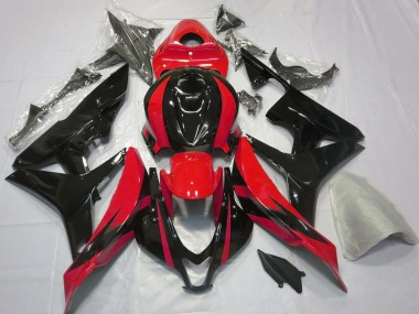 Comprare Carene Moto Honda CBR600RR 2007-2008 - Rosso Nero Lucido OEM Stile