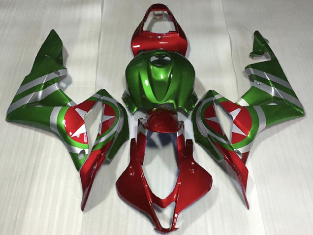 Comprare Carene Moto Honda CBR600RR 2007-2008 - Rosso Verde Captain America