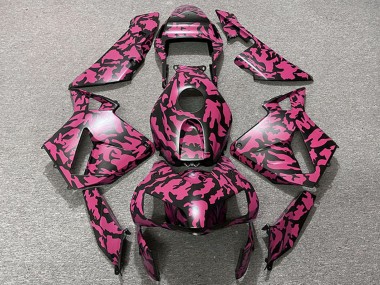 Comprare Carene Moto Honda CBR600RR 2003-2004 - Rosso Nero Camouflage