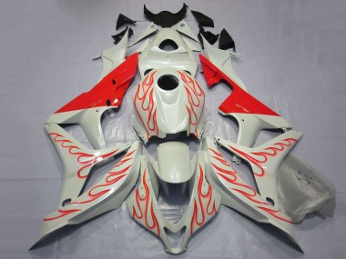 Comprare Carene Moto Honda CBR600RR 2007-2008 - Bianco Rosso Fiamma