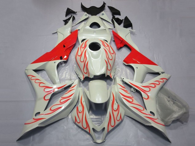 Comprare Carene Moto Honda CBR600RR 2007-2008 - Bianco Rosso Fiamma