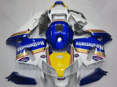 Comprare Carene Moto Honda CBR600RR 2005-2006 - Bianco Blu Giallo Rothmans