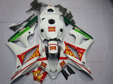 Comprare Carene Moto Honda CBR600RR 2007-2008 - Bianco Rosso Verde Giallo San Carlo