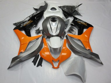 Comprare Carene Moto Honda CBR600RR 2007-2008 - Argento Arancia Nero Lucido