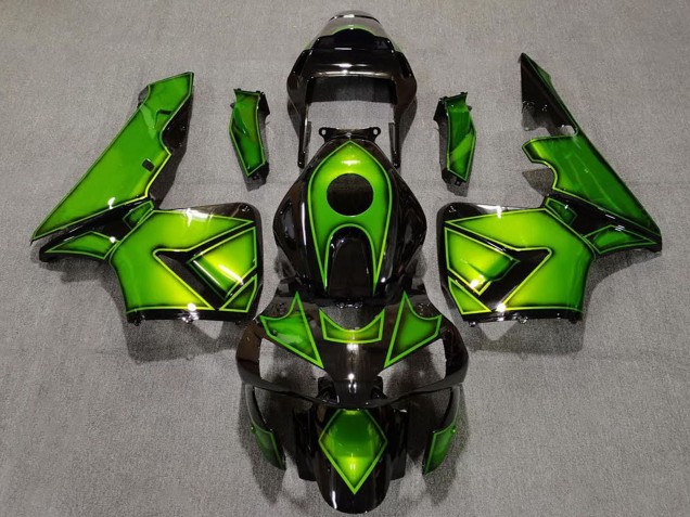 Comprare Carene Moto Honda CBR600RR 2003-2004 - Verde Nero Lucido