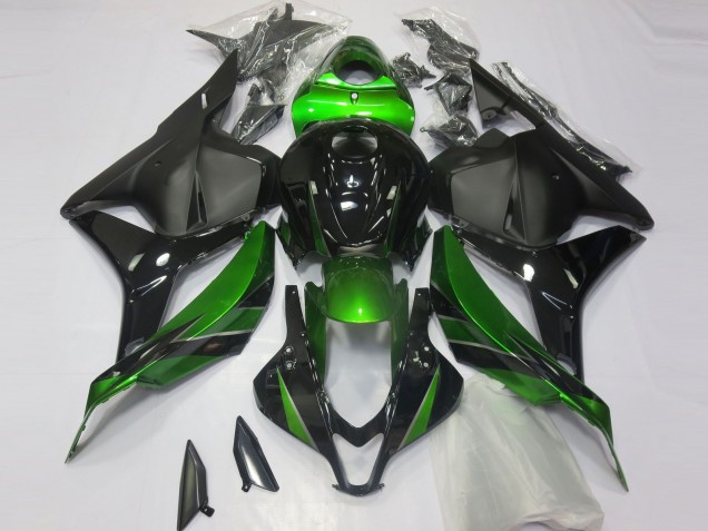 Comprare Carene Moto Honda CBR600RR 2009-2012 - Verde Nero Lucido Nero Opaco